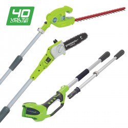 Greenworks 40V Long Reach Hedge Trimmer & Pole Saw - Skin Only