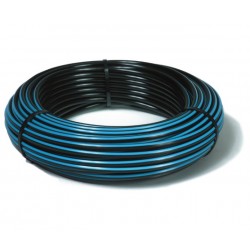 Metric (Blue Line) Poly Pipe - 40mm x 50 Meter Roll